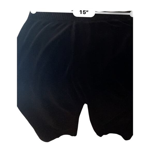 Jones New York Women’s Black Velour Stretch Straight Leg Pants Pull On Size Smal - Picture 4 of 8